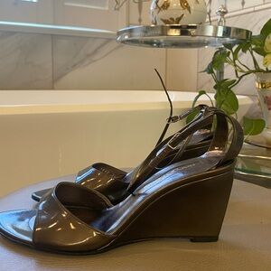 Sergio Rossi Metallic Wedges size 36
